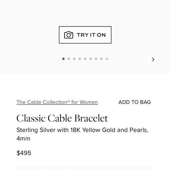 David Yurman Women’s Classic Cable Bracelet 4mm - Picture 2 of 5